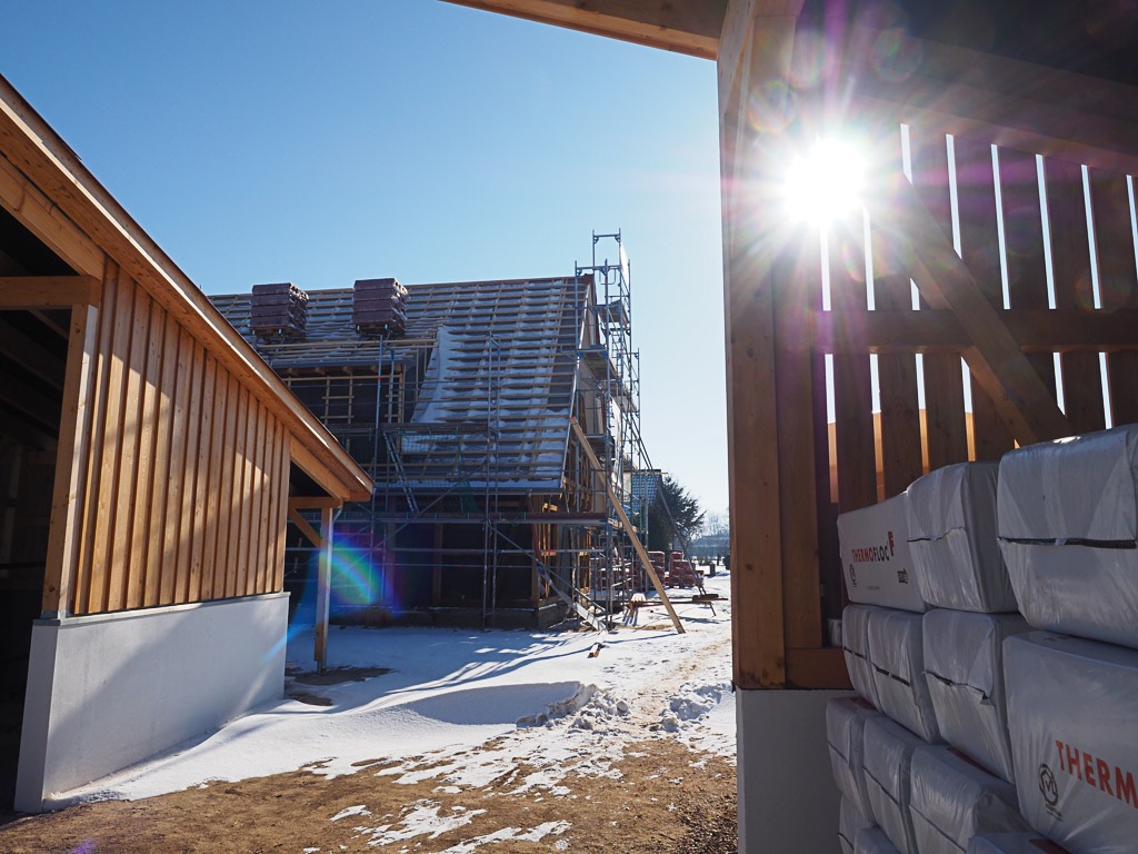 Winter auf der Baustelle